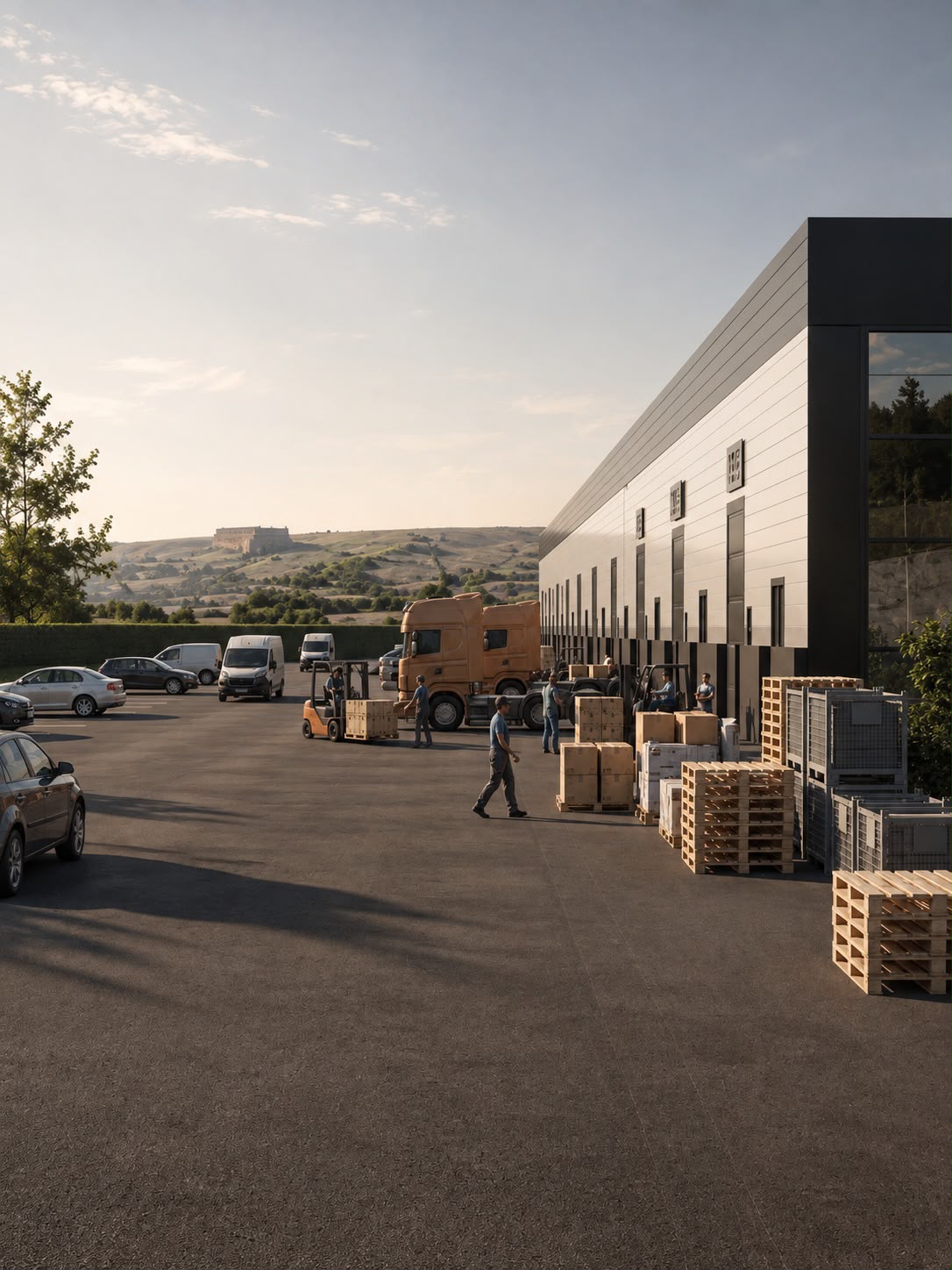UZTİM fabrika ve yükleme alanı